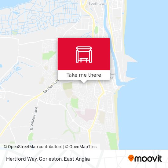 Hertford Way, Gorleston map