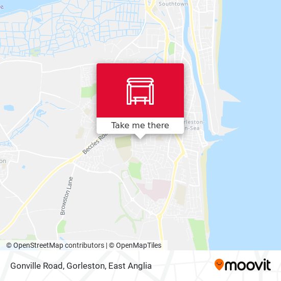 Gonville Road, Gorleston map