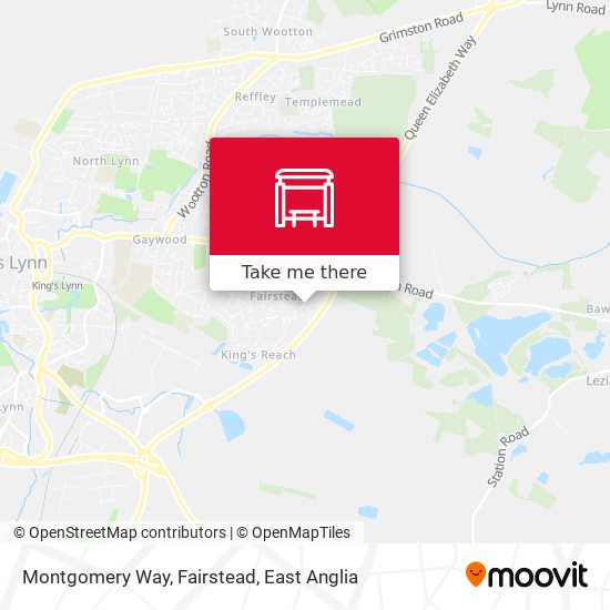 Montgomery Way, Fairstead map