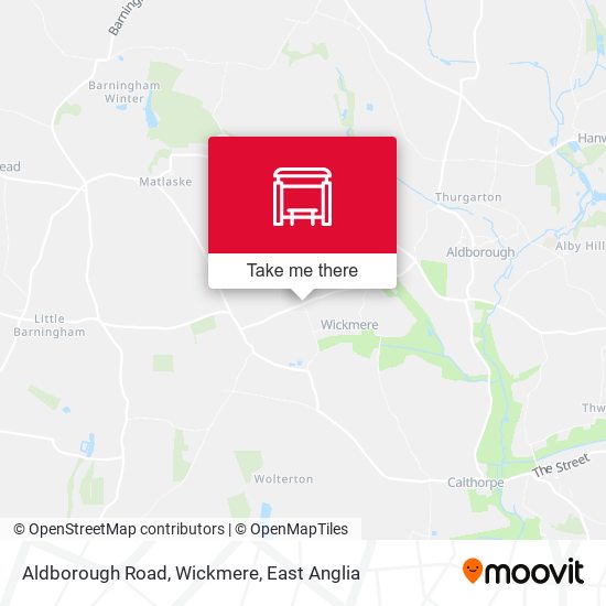 Aldborough Road, Wickmere map