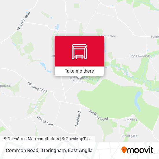 Common Road, Itteringham map
