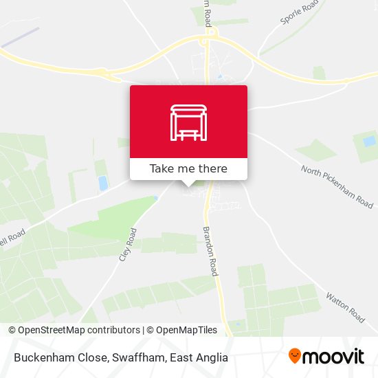 Buckenham Close, Swaffham map