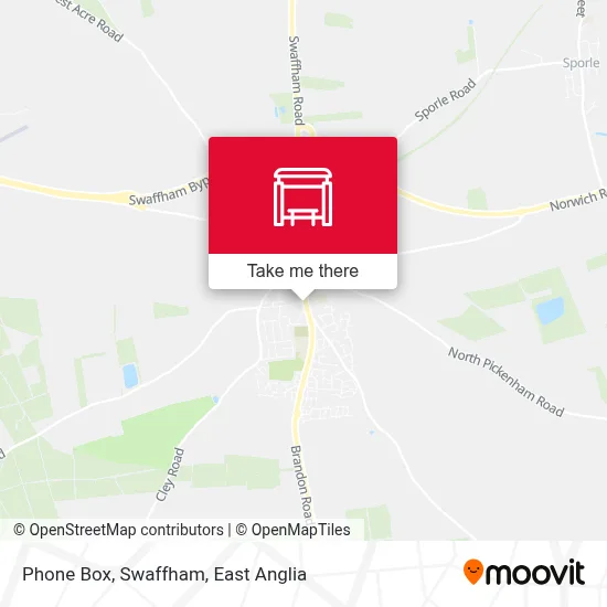 Phone Box, Swaffham map