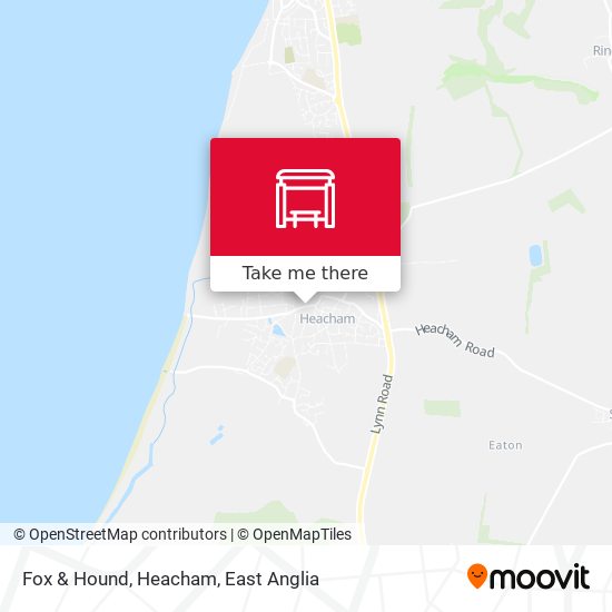 Fox & Hound, Heacham map