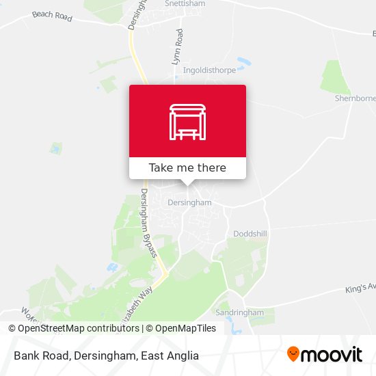 Bank Road, Dersingham map