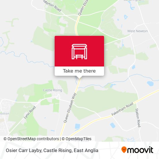Osier Carr Layby, Castle Rising map