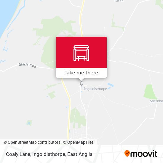 Coaly Lane, Ingoldisthorpe map