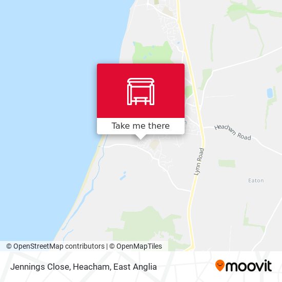 Jennings Close, Heacham map