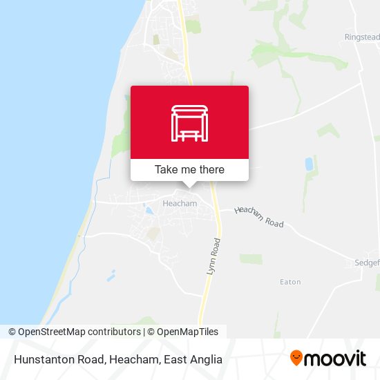 Hunstanton Road, Heacham map