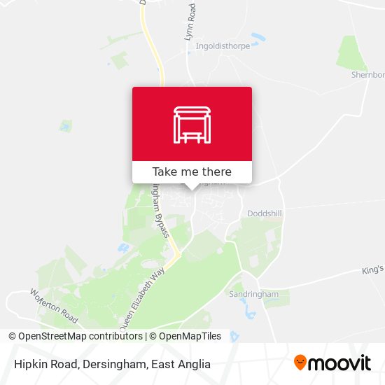 Hipkin Road, Dersingham map
