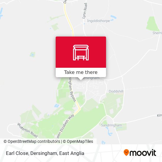 Earl Close, Dersingham map
