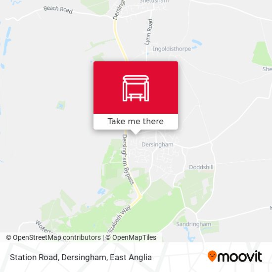 Station Road, Dersingham map