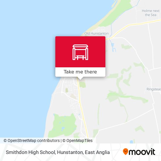 Smithdon High School, Hunstanton map