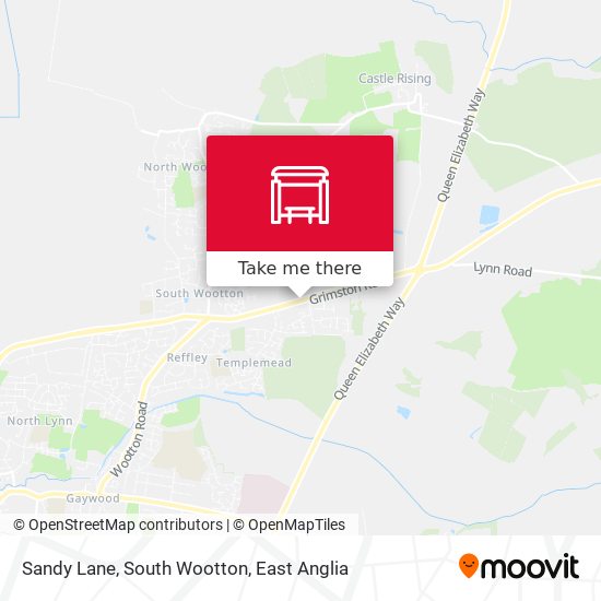Sandy Lane, South Wootton map