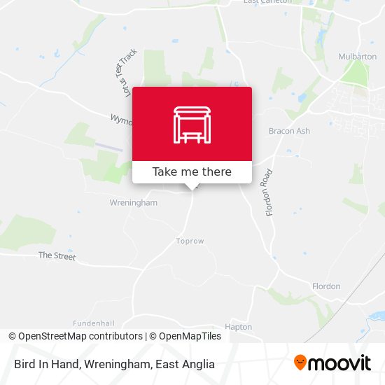 Bird In Hand, Wreningham map
