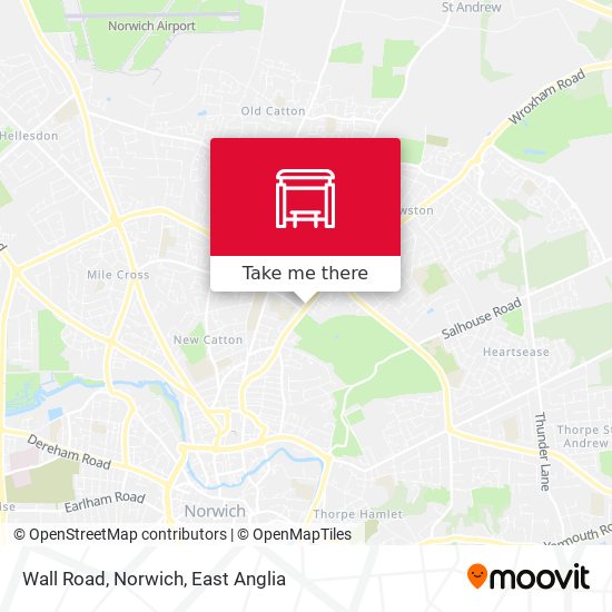 Wall Road, Norwich map