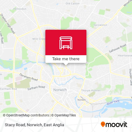 Stacy Road, Norwich map