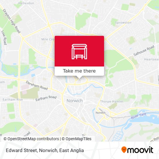Edward Street, Norwich map