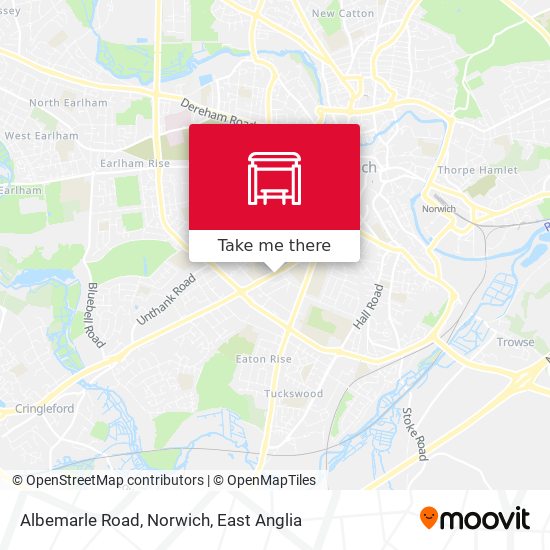 Albemarle Road, Norwich map