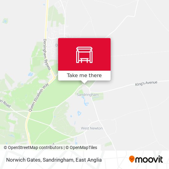 Norwich Gates, Sandringham map