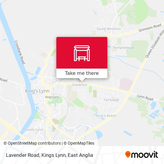Lavender Road, Kings Lynn map