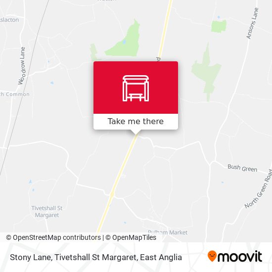 Stony Lane, Tivetshall St Margaret map