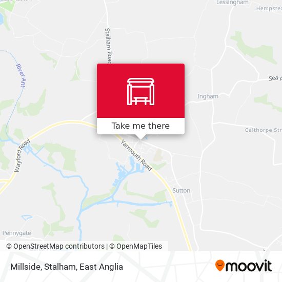 Millside, Stalham map