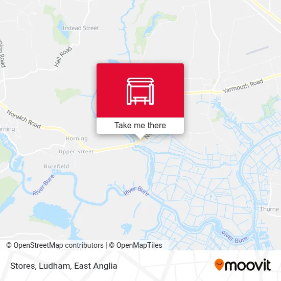 Stores, Ludham map