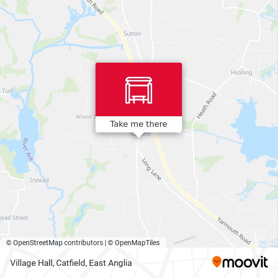 Village Hall, Catfield map