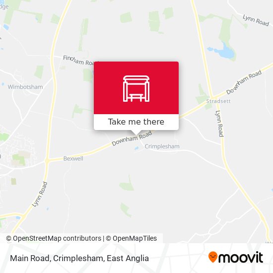 Main Road, Crimplesham map
