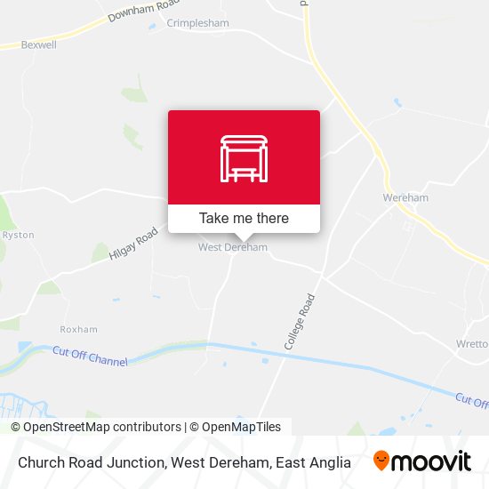 Church Road Junction, West Dereham map