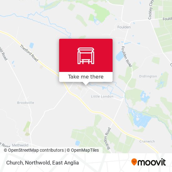 Church, Northwold map