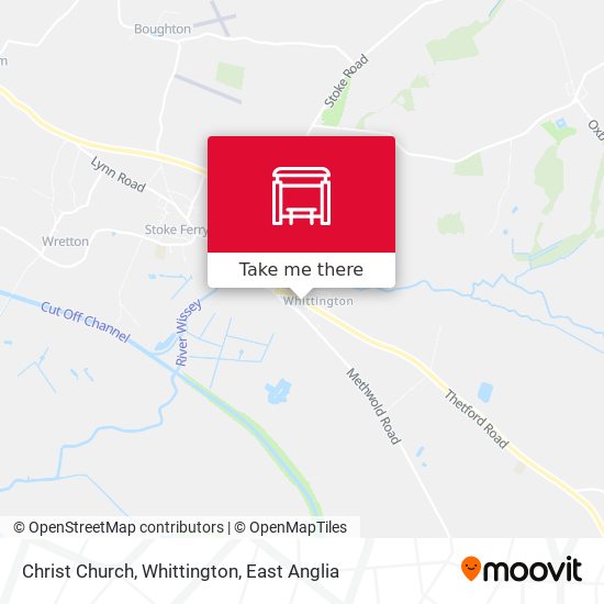 Christ Church, Whittington map