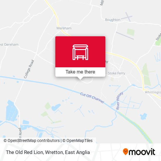 The Old Red Lion, Wretton map
