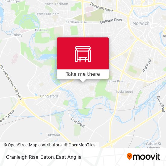 Cranleigh Rise, Eaton map