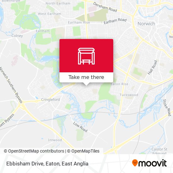 Ebbisham Drive, Eaton map