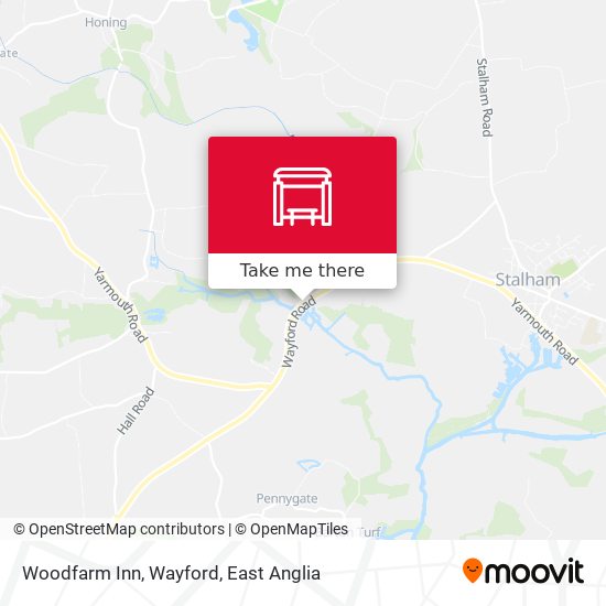 Woodfarm Inn, Wayford map