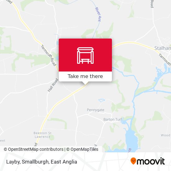 Layby, Smallburgh map
