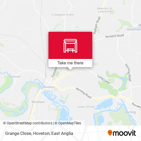 Grange Close, Hoveton map