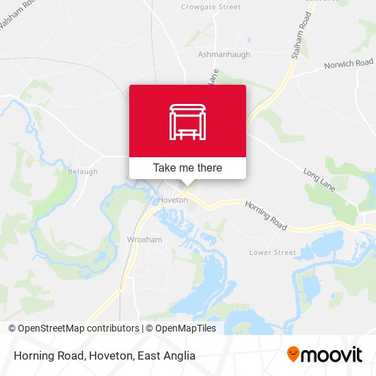 Horning Road, Hoveton map