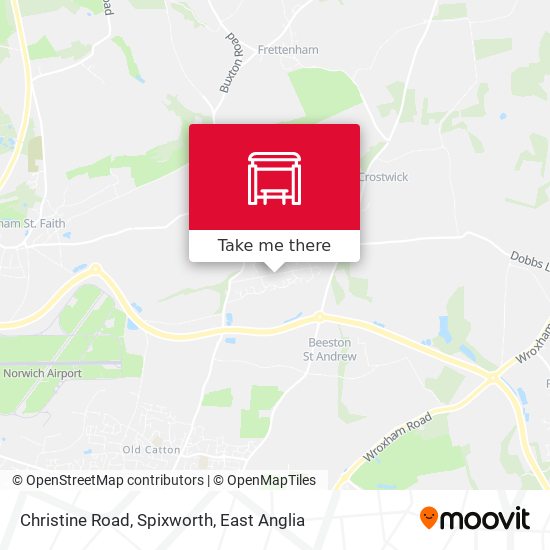 Christine Road, Spixworth map