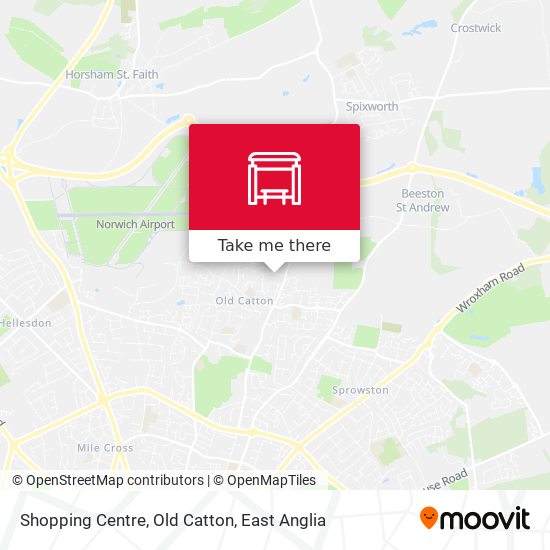 Shopping Centre, Old Catton map