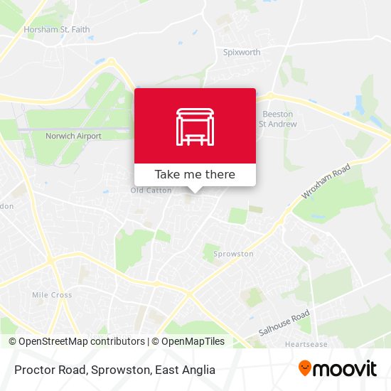 Proctor Road, Sprowston map