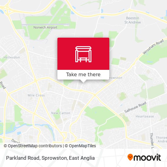 Parkland Road, Sprowston map