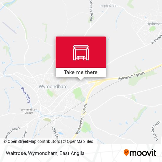 Waitrose, Wymondham map