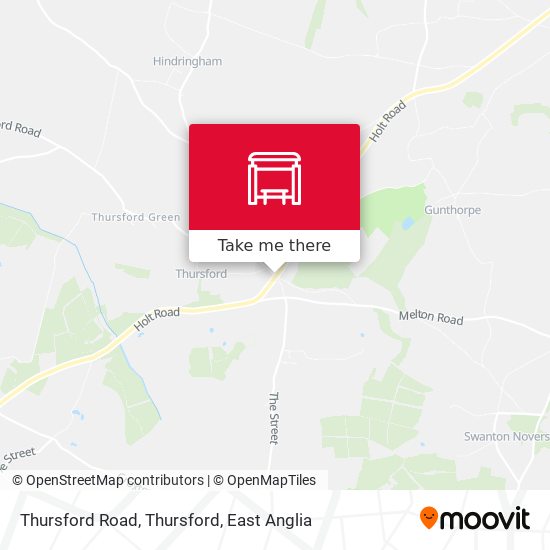 Thursford Road, Thursford map