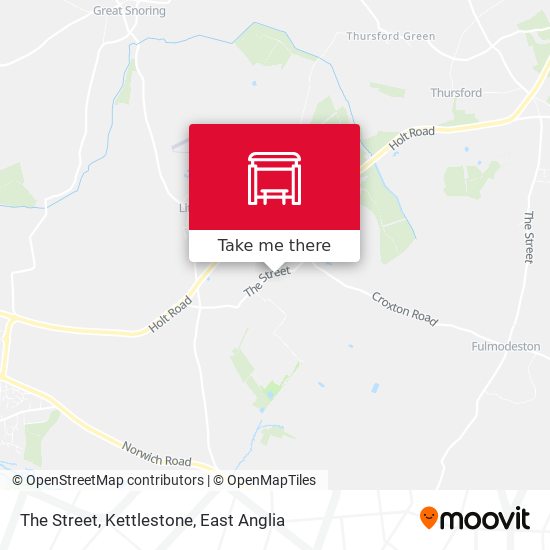 The Street, Kettlestone map
