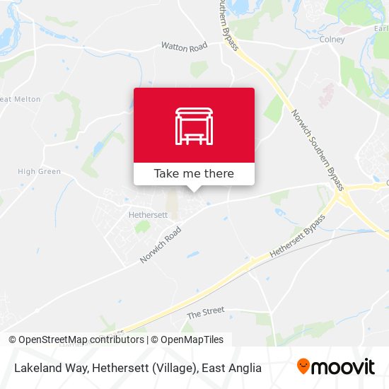 Lakeland Way, Hethersett (Village) map
