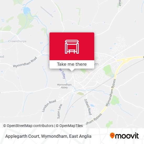 Applegarth Court, Wymondham map