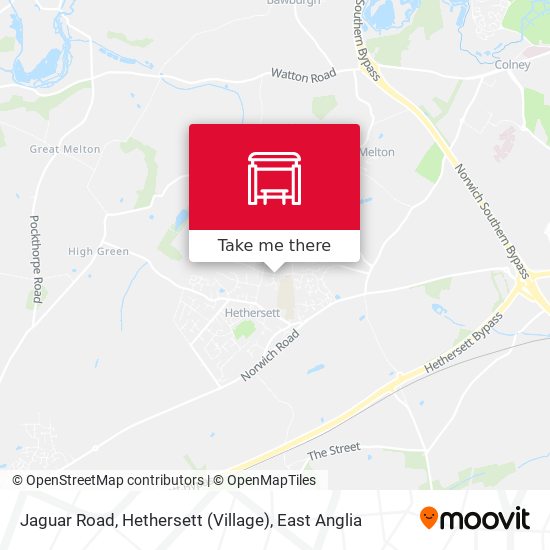 Jaguar Road, Hethersett (Village) map